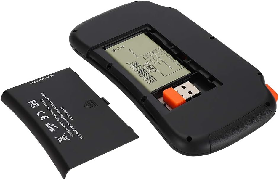 VBESTLIFE -Funktastatur mit Touchpad-Maus, Wiederaufladbare 2,4-GHz-Funktastatur mit 83 Tasten für P