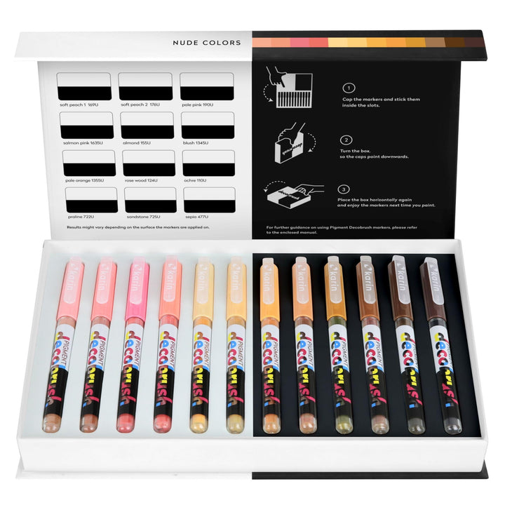 KARIN PIGMENT decobrush Nude Colors Collection, KAR29C4 Caramel Colors, Caramel Colors