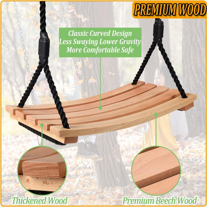 Schaukel Holz Erwachsene Kinder Brettschaukel Spielplatz Garten Schaukel Kinderschaukel mit Höhenver
