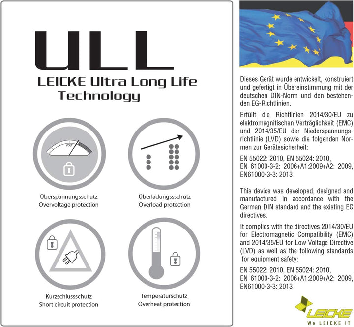 LEICKE ULL Netzteil 19V 6,32A/6,3A 120W | TÜV-zertifiziert | kompatibel mit SilverStone SST-VT02B -