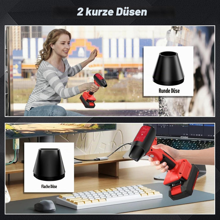Mini Jet Blower Turbo Fan für Einhell Power X-Change 18V Akku, 4-Gang Turbo-Lüfter, Mini-Gebläse, Lu