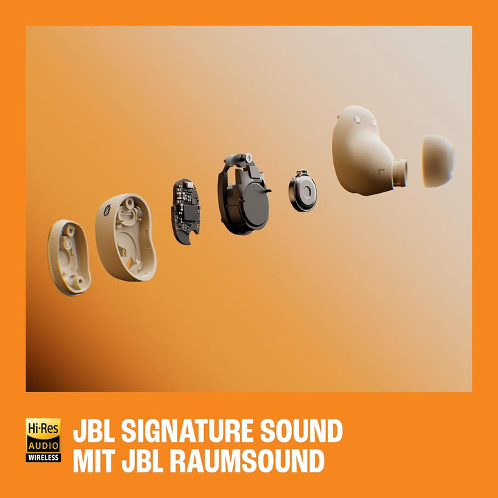 JBL Live Buds 4, Kabellose Noise-Cancelling-Ohrhörer, Blau | Hi-Res Audio, Smart Charging Case, Blue