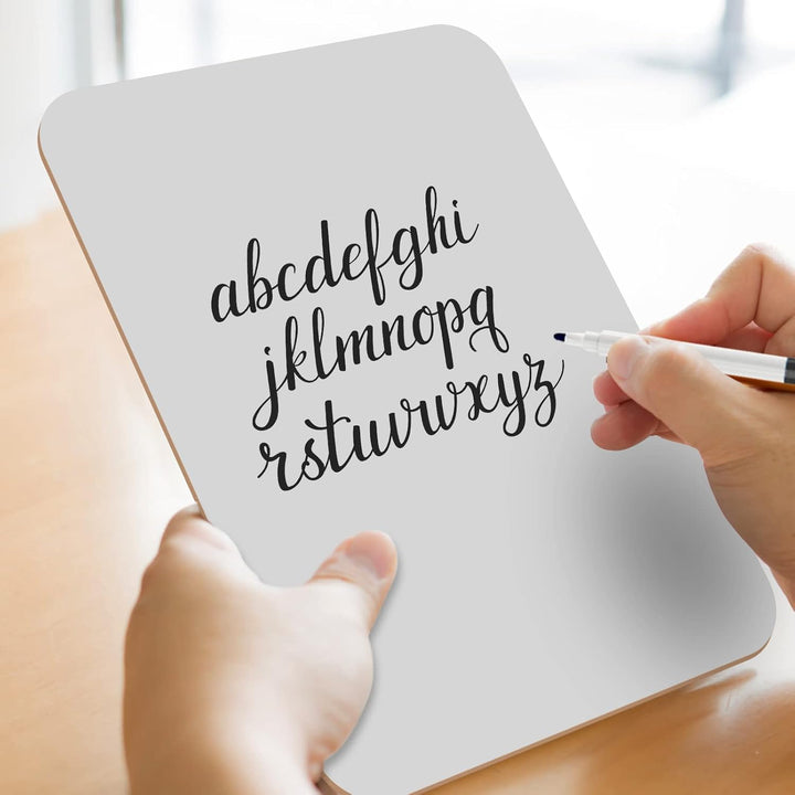 Hisredsun Whiteboard, klein, trocken abwischbar, 21 x 30 cm, doppelseitig, Mini-Whiteboard mit 16 St