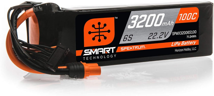 Spektrum 22.2V 3200mAh 6S 100C Smart LiPo-Akku: IC5, SPMX32006S100