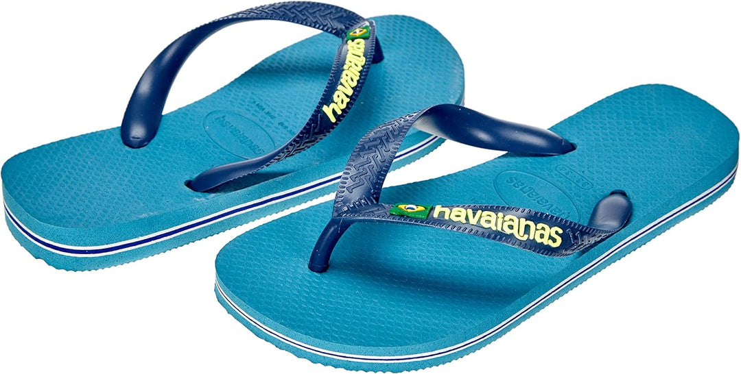 Havaianas Brasil Logo Zehensandalen Herren Schwarz Zehensandalen Shoes 35/36 EU Nautical Blue, 35/36