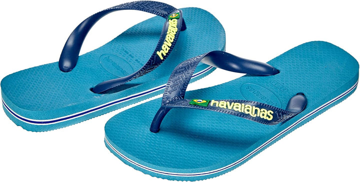 Havaianas Brasil Logo Zehensandalen Herren Schwarz Zehensandalen Shoes 35/36 EU Nautical Blue, 35/36