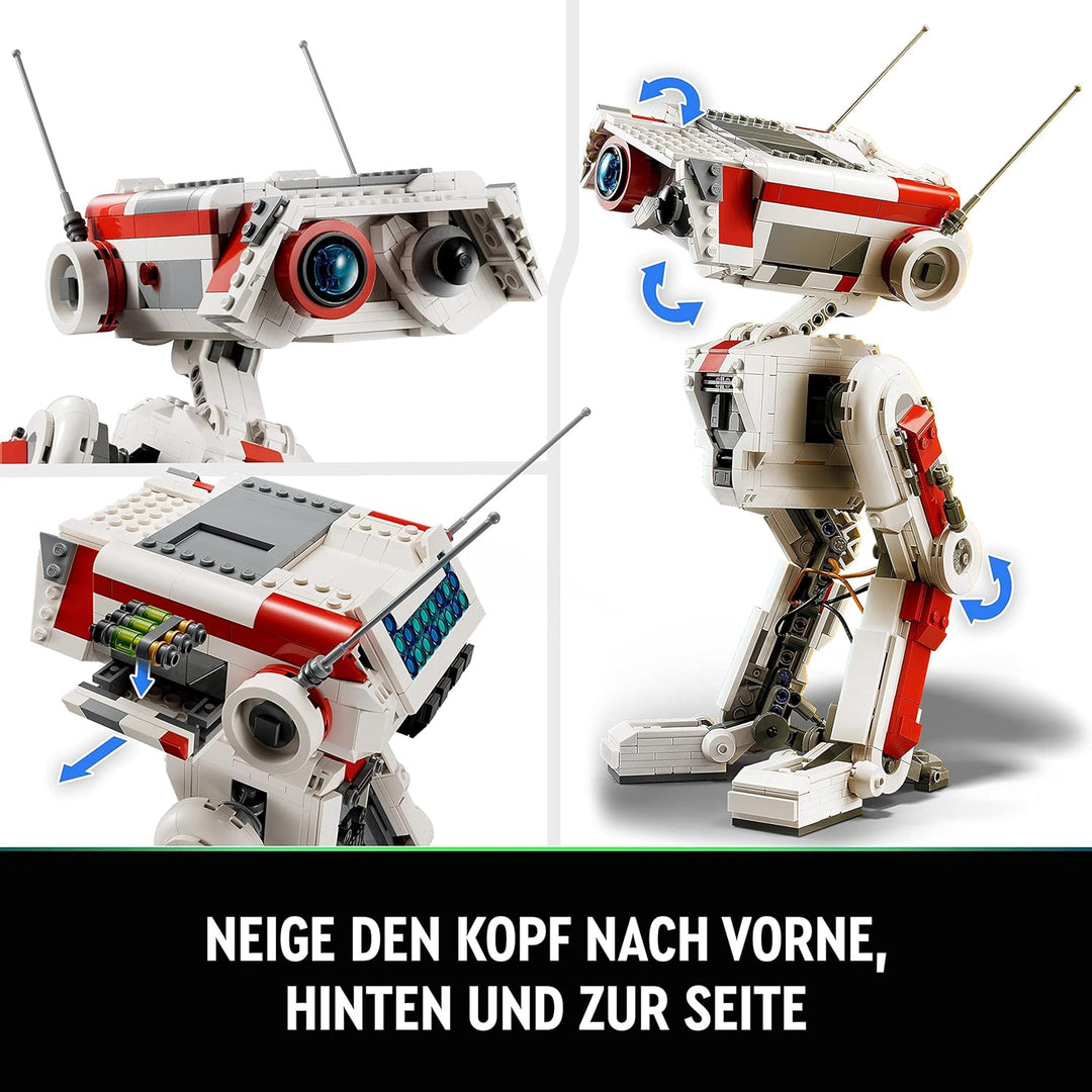 Lego 75335 Star Wars BD-1, Modellbausatz, bewegliche Droidenfigur, Zimmerdekoration, Weihnachtsgesch