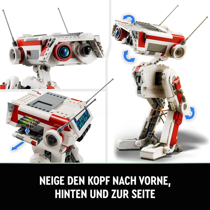 Lego 75335 Star Wars BD-1, Modellbausatz, bewegliche Droidenfigur, Zimmerdekoration, Weihnachtsgesch