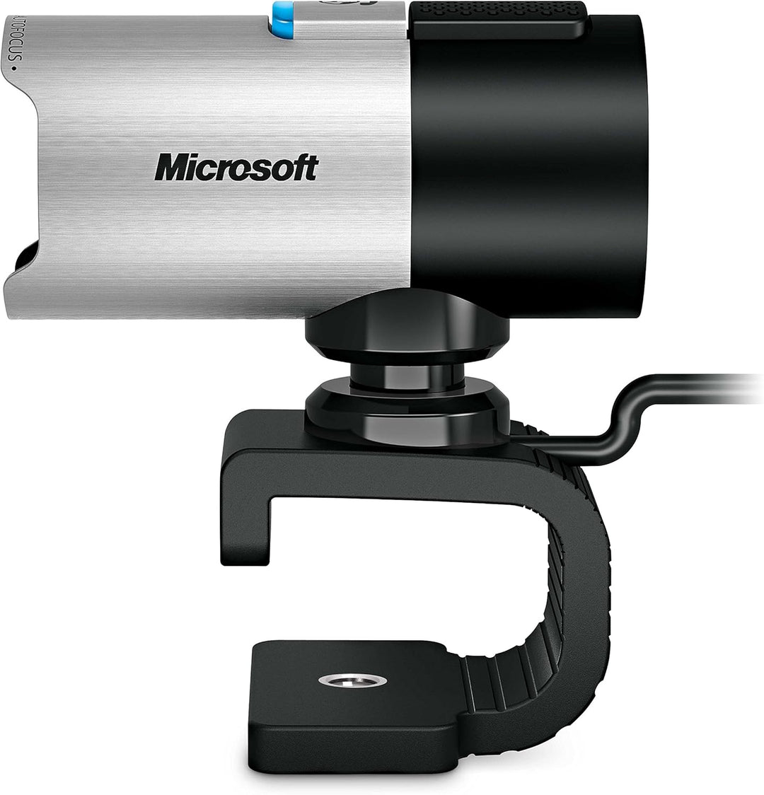 Microsoft Q2F-00015 LifeCam Studio HD Webcam (Skype zertifiziert), 1080p , silber/schwarz Modern, Mo