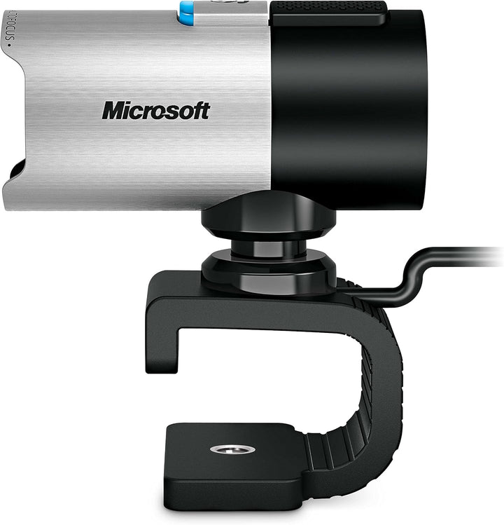 Microsoft Q2F-00015 LifeCam Studio HD Webcam (Skype zertifiziert), 1080p , silber/schwarz Modern, Mo