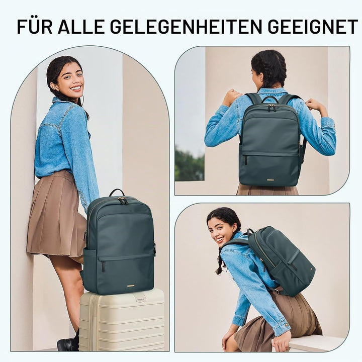 GOLF SUPAGS Laptop Rucksack für Damen Casual Daypack für Arbeit Reisen College Schulrucksack Handtas