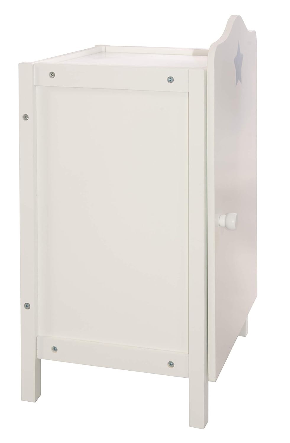 roba Puppenkleiderschrank 'Stella', zum Verstauen von Puppenkleidung und Zubehör, weiss lackiert, Pu