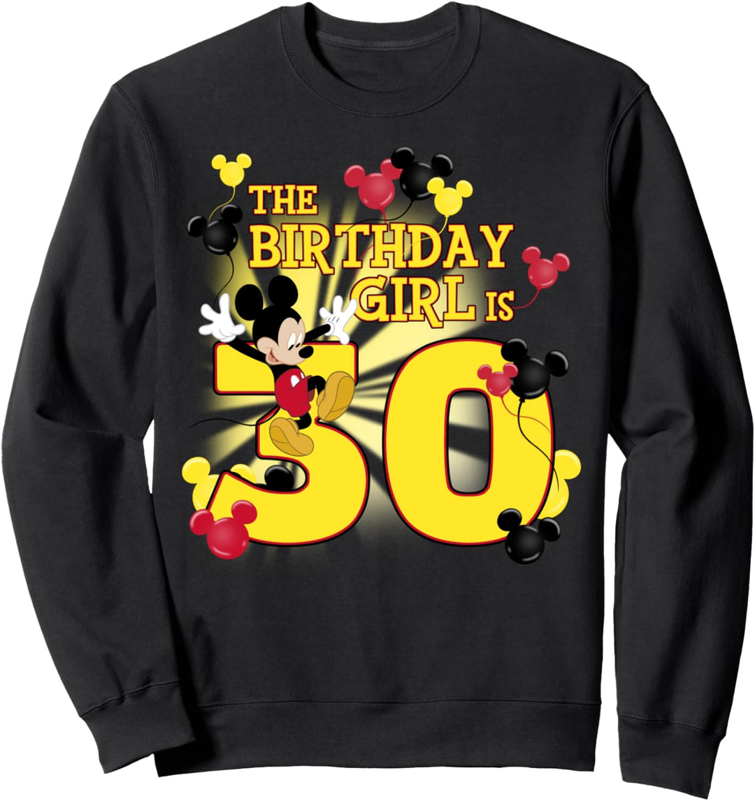 Disney Mickey & Friends 30 Year Old Birthday Girl Sweatshirt