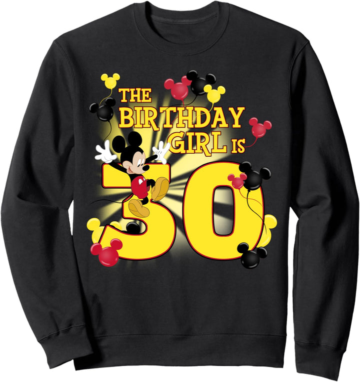 Disney Mickey & Friends 30 Year Old Birthday Girl Sweatshirt