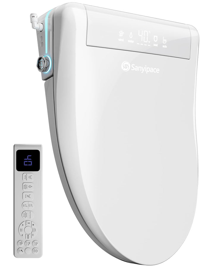 Smart WC-sitze mit Warmwasser und Trockner, Bidet Toilettensitz mit Düse, Japanische Toilette Sitz B