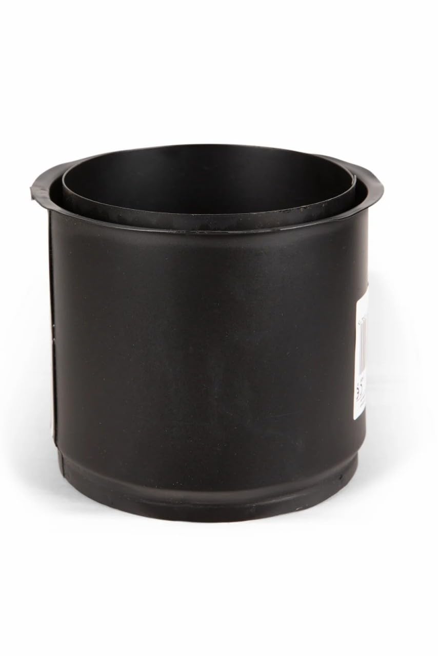 Fumio Ofenrohr Kaminrohr Rohrbogen Wandrosette Wandmuffe 2mm Ø150mm (Doppelwandmuffe), Doppelwandmuf