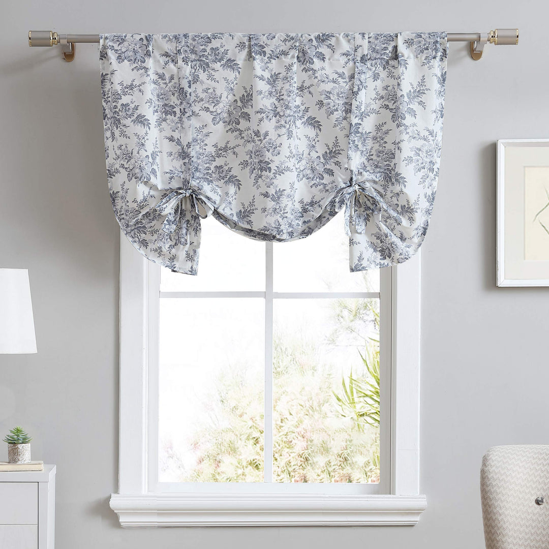 Laura Ashley Home - Volant aus Baumwolle, stilvolle und leichte Fensterdekoration für Heimdekoration