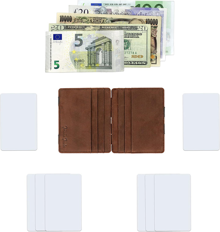 Jaimie Jacobs Flap Boy Slim mit Gravur - das Original - Magic Wallet ohne Münzfach Magischer Geldbeu