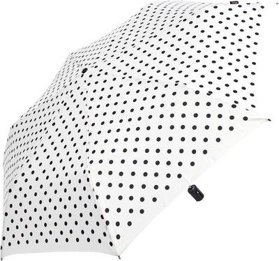 Knirps Taschenschirm Slim Duomatic Polka Dots - White-Black, White-black