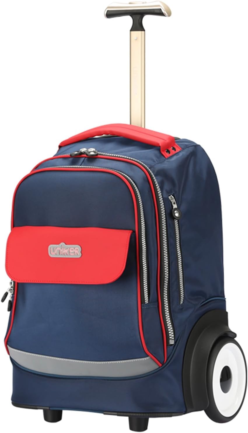 Laptoptasche mit Rollen für 15,6 Zoll Laptops, Krankenschwestertasche auf Rädern, T5, Blau/Rot T5- B
