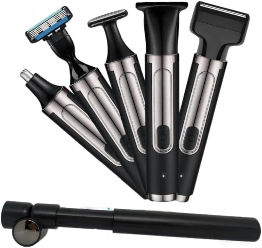 Elektrischer Rückenrasierer für Männer, 4-in-1-Herren-Körper-Trimmer-Kit, Multifunktionaler Selbstbe