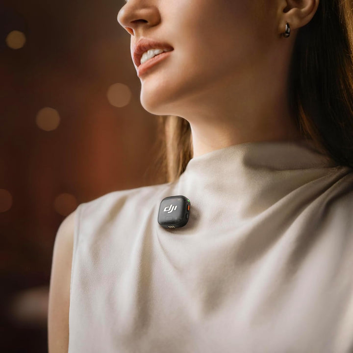 DJI Mic 3 (1 Sender + 1 Empfänger), drahtloses Lavalier-Mikrofon für iPhone/Kamera/Android, Ultralei