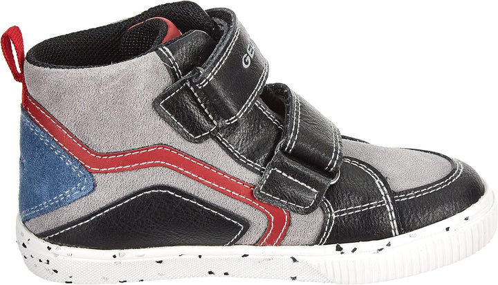 Geox Baby-Jungen B Kilwi Boy C' Sneaker, 22 EU Black Dk Red