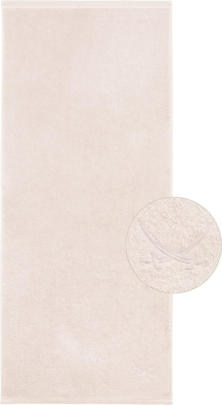 Sansibar Duschtuch 70x140 cm mit gesticktem Säbel Logo Badtuch Handtuch 100% Baumwolle (2er Set, San