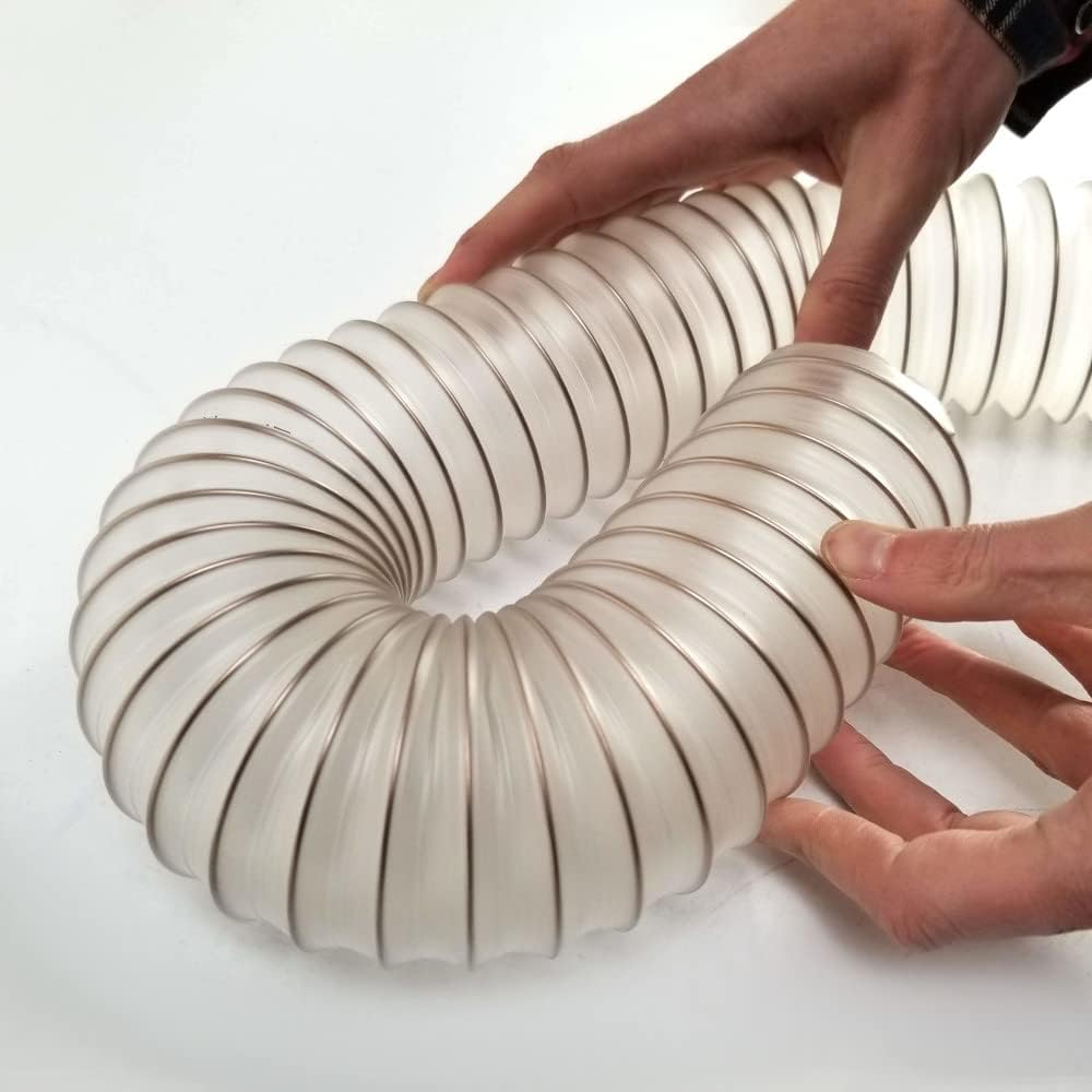 Absaugschlauch 63mm Länge 3m 0,4mm - Hochleistungs Spiralschlauch - leicht, flexibel, antistatisch