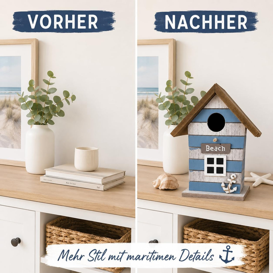 Vogelhaus Baduna - Anker - Maritim Futterstelle Garten Outdoor Dekoration Aufhängung Futterstelle Ni