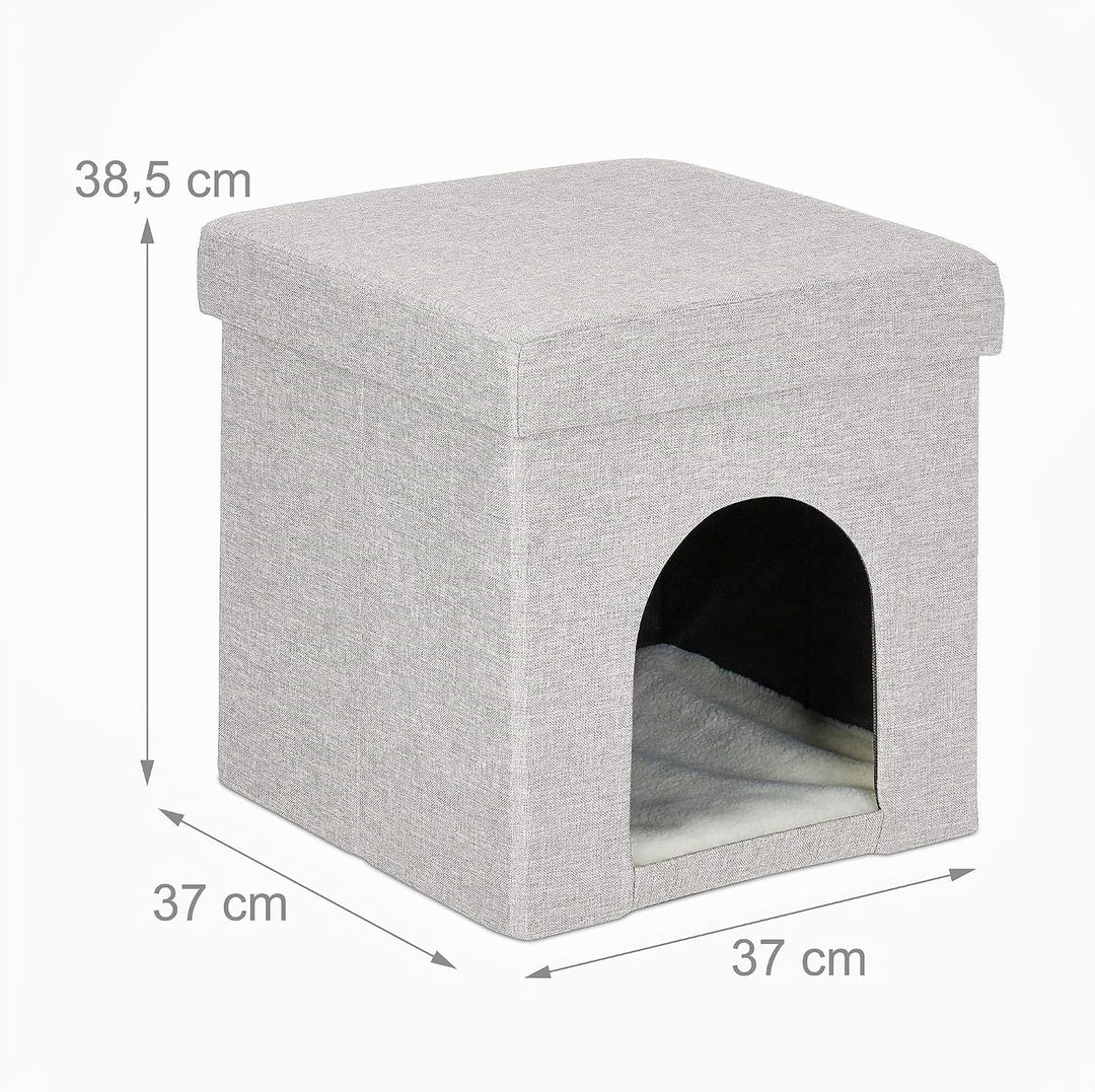 Relaxdays Katzenhöhle, Rückzugsort für Katzen und kleine Hunde, Indoor Tierversteck, H x B x T: 38,5