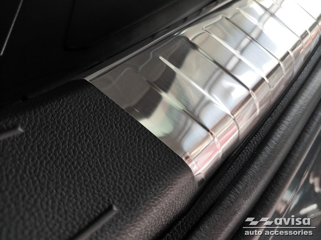 Avisa Edelstahl Innere Heckstossstangenschutz kompatibel mit Seat Ateca 2016-2020 & FL 2020- inkl. C