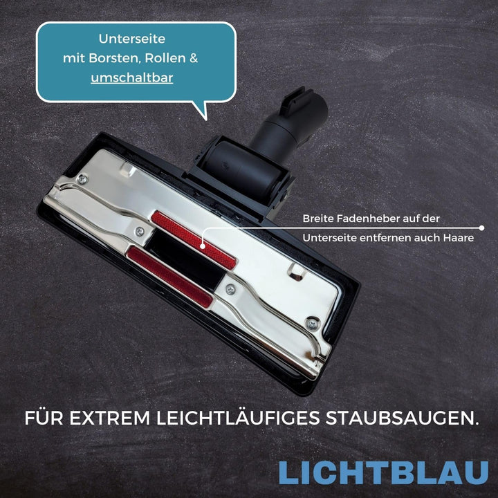 LICHTBLAU Universal Bodendüse für alle Miele Staubsauger umschaltbar 35mm 7253830 10367830 SBD285-3
