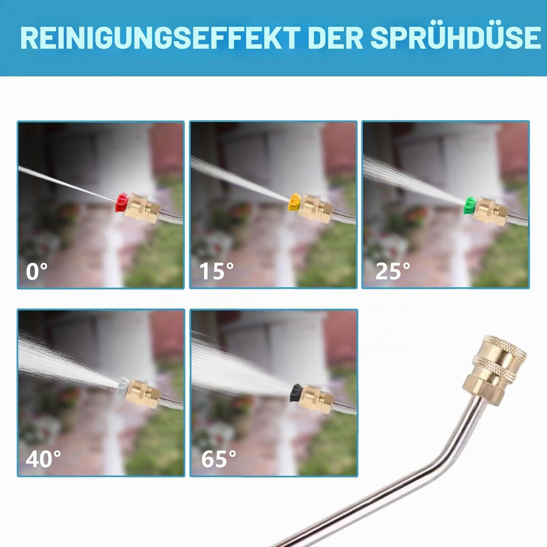 Verlängerungsstab für Hochdruckreiniger, 90 Grad/30 Grad Winkel Sprühlanze für Kärcher K2 K3 K4 K5 K