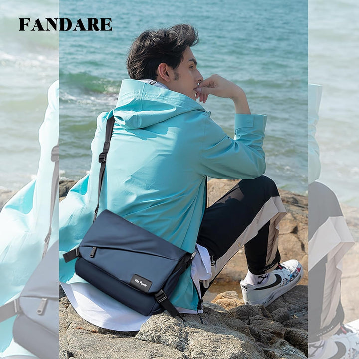 FANDARE Ultraleich Umhängetasche Herren Schultertasche Männer Hängetasche Arbeitstasche Nylon Messen