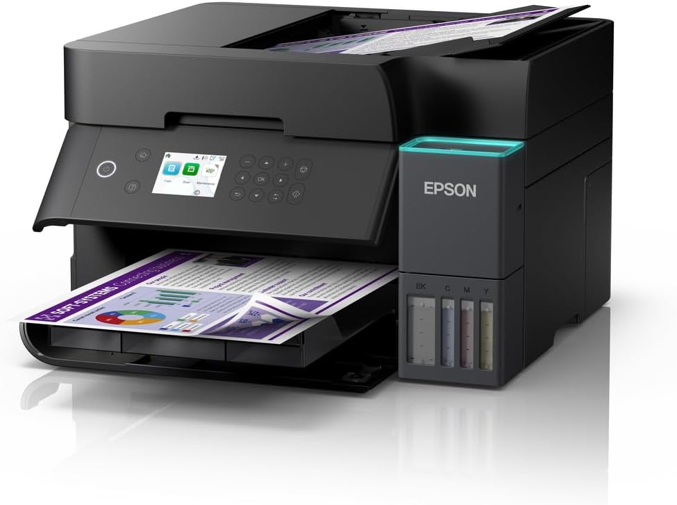 Epson L6370: Kostengünstiger WLAN-MFP A4-Duplex-Drucker mit Duplex-Scan und LCD-Display.