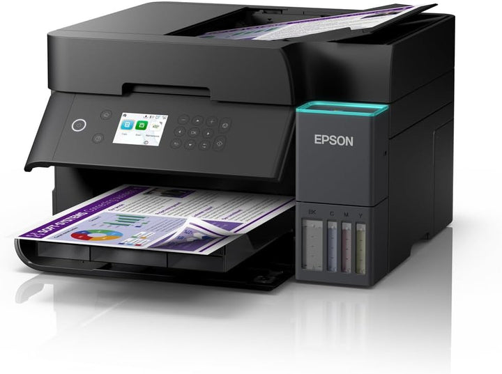 Epson L6370: Kostengünstiger WLAN-MFP A4-Duplex-Drucker mit Duplex-Scan und LCD-Display.