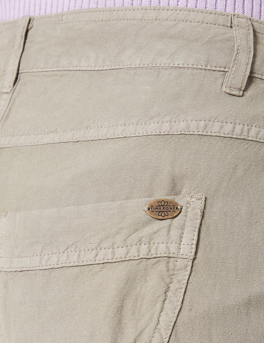 Timezone Damen Loose RiaTZ Cropped 25W Light Khaki, 25W Light Khaki