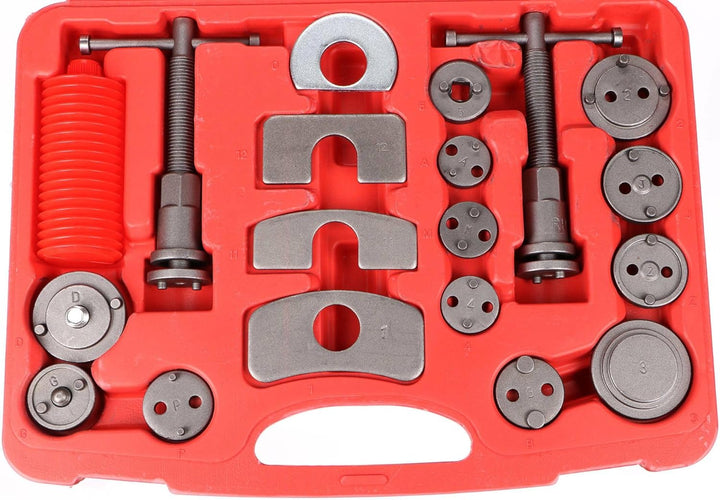 SIXTOL Brake Set 35 Bremskolbenrücksteller Set | 35tlg | Kunststoffkoffer | Rückstellwerkzeug zum de
