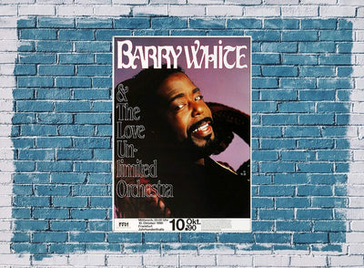 Barry White - The Man is Back, Frankfurt 1990 » Konzertplakat/Premium Poster | Live Konzert Veransta