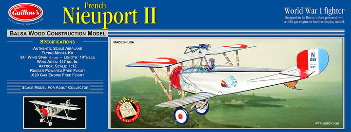 Nieuport II Laser Cut Model