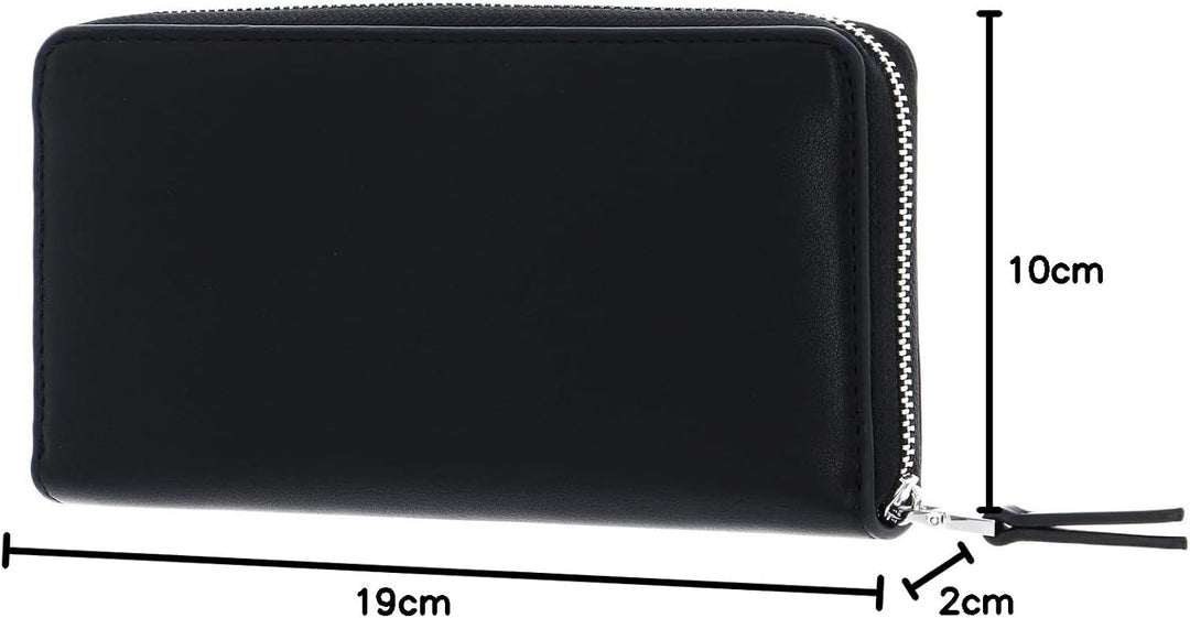 Calvin Klein Damen Set Reisezubehör-Dreifachgefaltete Brieftasche, Ck Black
