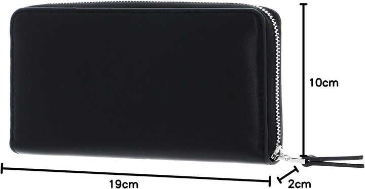 Calvin Klein Damen Set Reisezubehör-Dreifachgefaltete Brieftasche, Ck Black