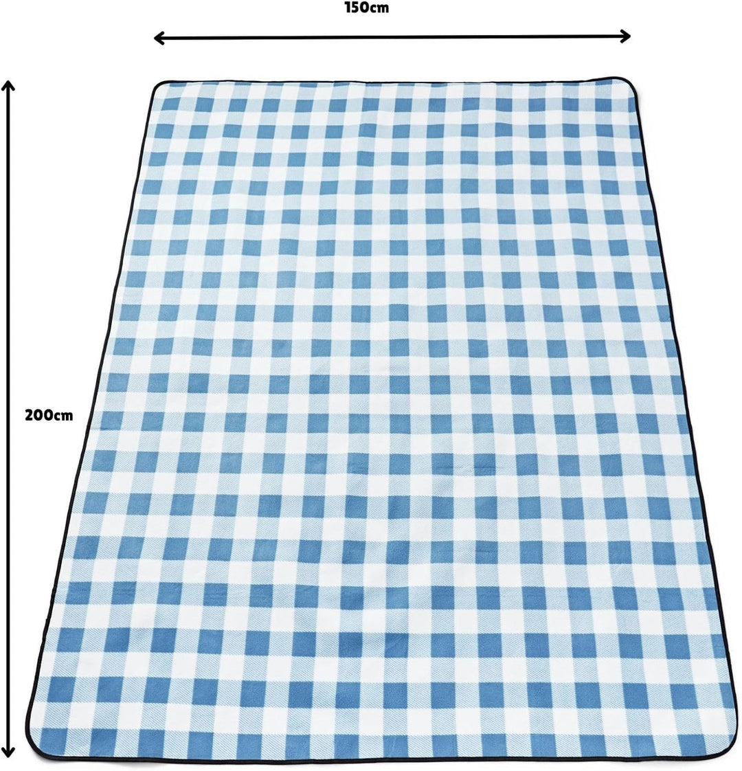 Haus Projekt Picknickdecke Wasserdich Karierte, Weiche 200 x 150cm Stranddecke, Outdoor Picnic Blank