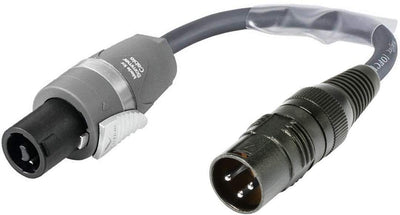 SommerCable Speakon 2pol Stecker Adapter auf XLR 3pol male für Lautsprecher-Kabel ROAD-ADAPTER - MEG