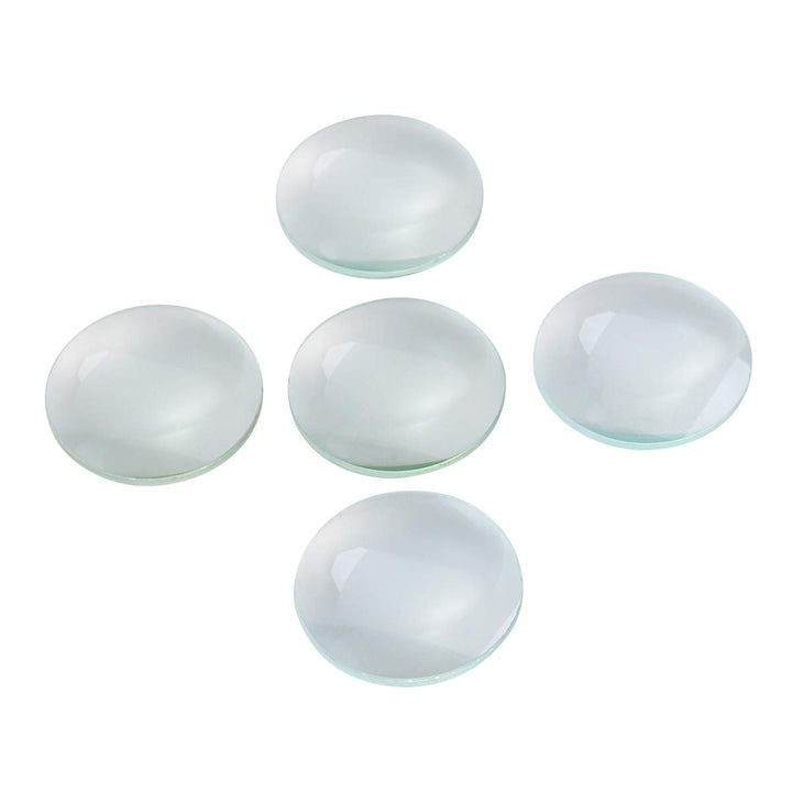 UKCOCO 5pcs Double Convex Glass Lens Optische Linse 50mm Durchmesser 100mm Brennweite für Labors