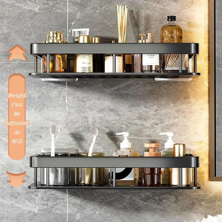 Duschablage Ohne Bohren, 2 Stück Badezimmer Regal, Badregal Bad Organizer Rostfrei Duschregal für Sh