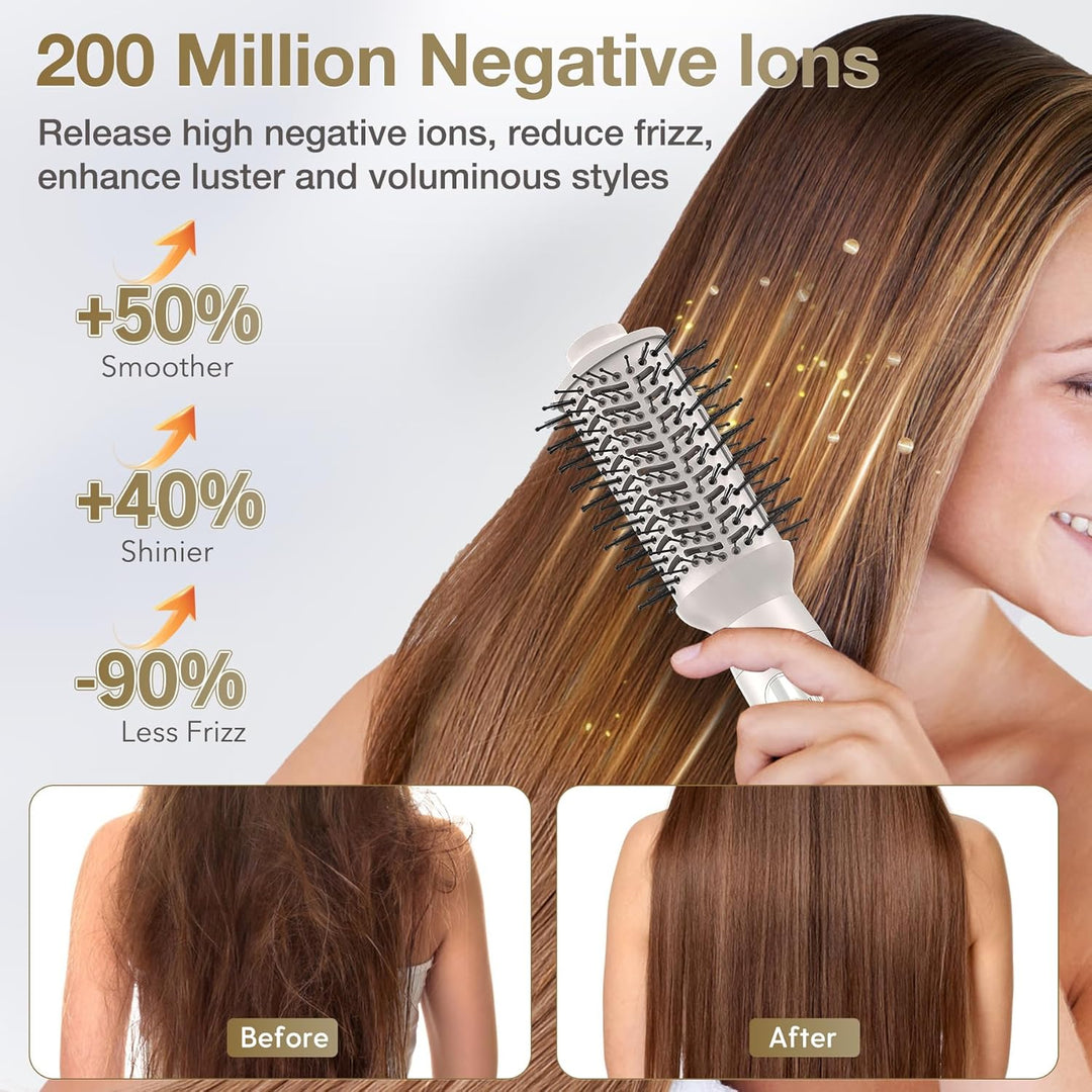JINYAWA 5 in 1 Airstyler, Haarstyler Rundbürstenföhn, Airstyler Warmluftbürste Mit 3 Temperatureinst