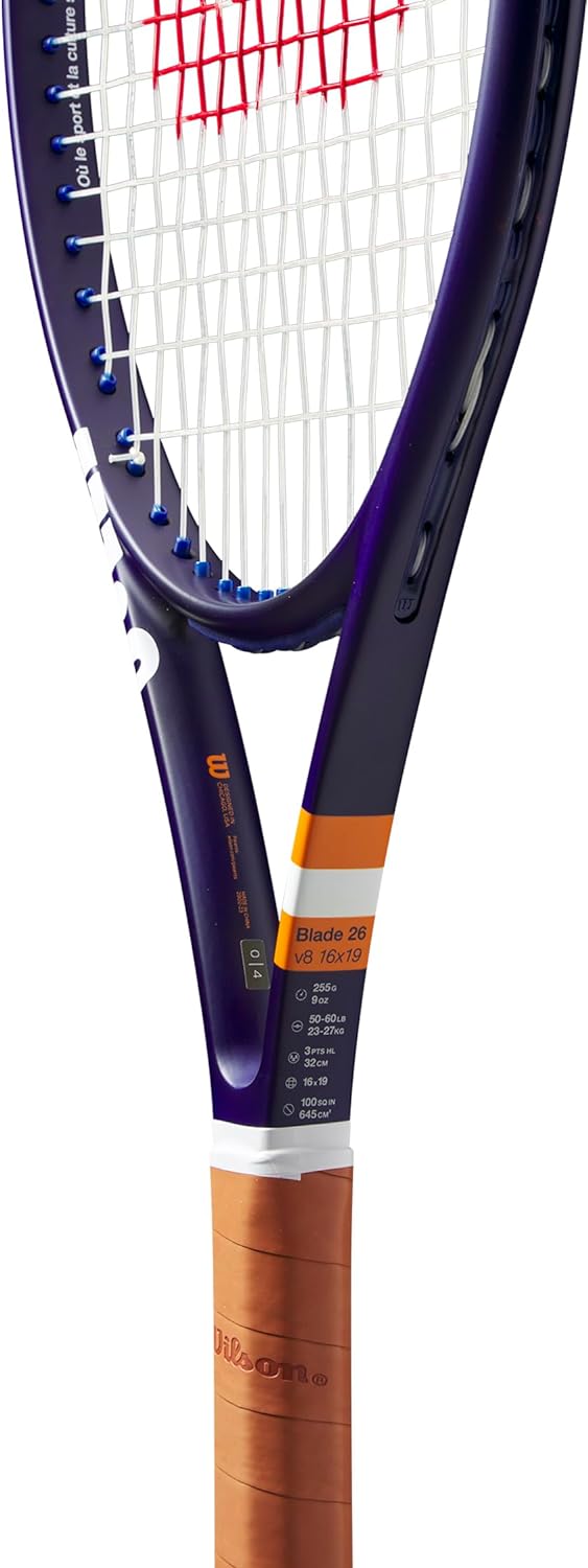 Wilson Blade 26 V8 besaitet 255g Tennisschläger Grün - Griffstärke 9-10, 9-10