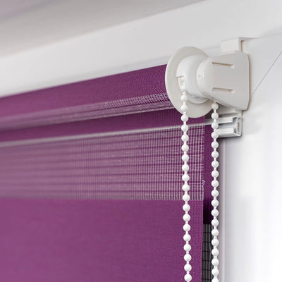 Victoria M. Doppelrollo Klemmfix Duo-Rollo Klemmmontage ohne Bohren für Fenster und Tür Lichtdurchlä